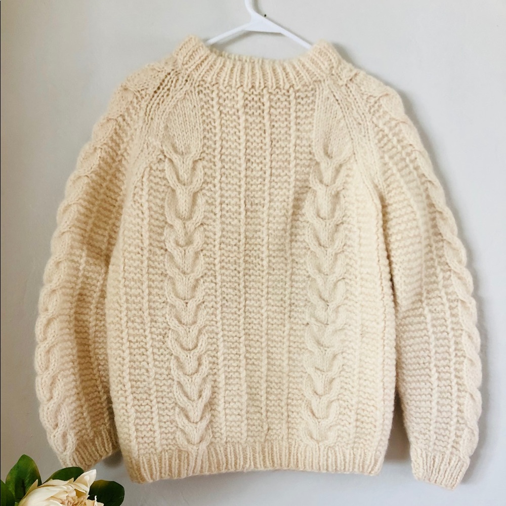 Cable knit sweater